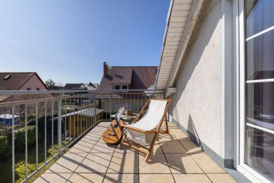 VIDEO: WOW-Faktor 2 Zimmer Wohnung mit riesiger Süd-Terrasse + 150 m zum Strand + Stellplatz