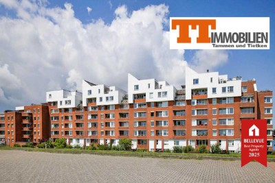 TT bietet an: Panoramablick auf Meer &amp; Hafen  Lichtdurchflutete Eigentumswohnung am Südstrand