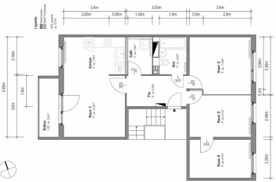 4-Raumwohnung sucht kleine Familie