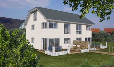 Null-Energie-Doppelhaushälfte - optional mit Studioausbau und Keller