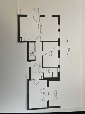 Neuwertige 3-Raum-Wohnung mit Balkon in Sonthofen