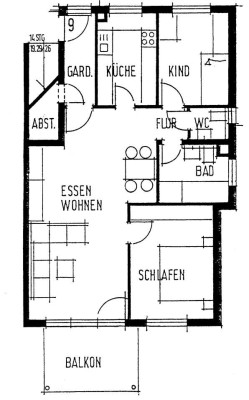 Schöne möbilierte Wohnung mit EBK, Balkon und Tiefgarage