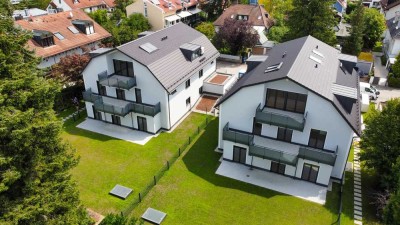 Waldperlach Neubau Erstbezug! Großzügige 3 Zimmer Terrassenwohnung mit Blick in den Garten!