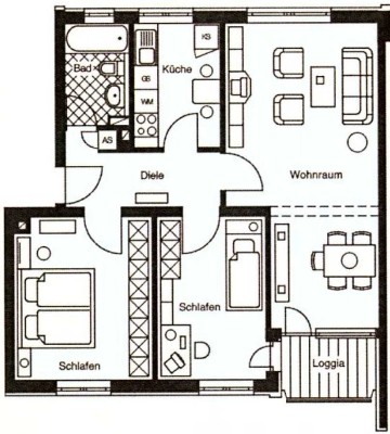 3-Zimmer-Wohnung mit Balkon in Bad Sobernheim
