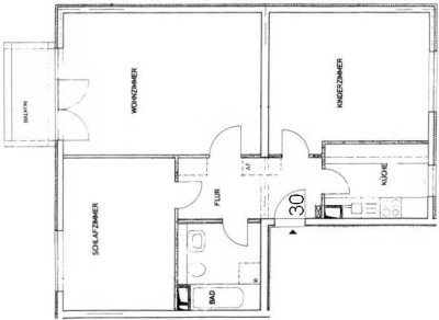 Helle 3-Raumwohnung in Wriezen