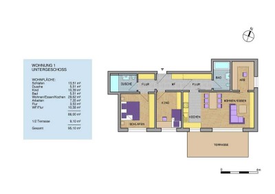 Gartenwohnung mit Platz für die Familie