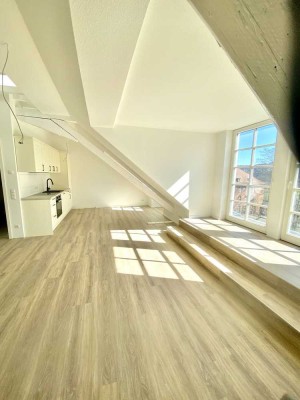 1- Zimmer- Dachgeschosswohnung - ERSTBEZUG - Frei ab sofort 
Mit Fahrstuhl und Stellplatz