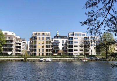 Kapitalanlage an der Spree! Moderne 2-Zimmer-TRAUMWOHNUNG! Fußbodenheizung, großer Balkon, EBK..