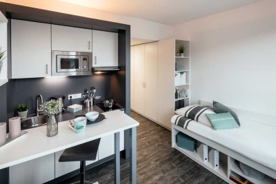 Komplett möbliertes, modernes Studentenapartment  im Herzen Münsters (20 m²)