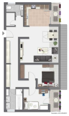 Vermietete 3-Zimmer-Wohnung mit Tageslichtbad und gleich 2 Balkonen