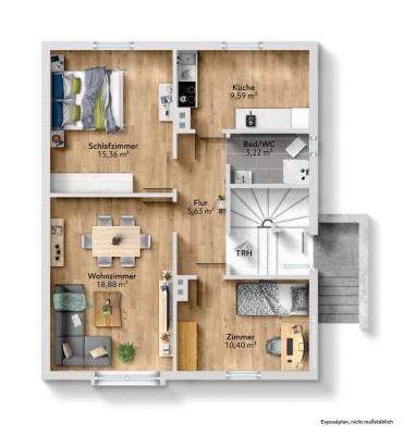 kernsanierte 3-Zimmerwohnung mit großzügigem Balkon in ruhiger Lage von Garbsen - inkl. Einbauküche