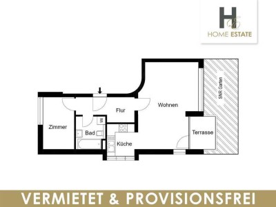Terrassenwohnung mit privaten Garten - Provisionsfrei