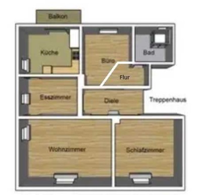 Schöne Altbauwohnung in Kleve/Kellen