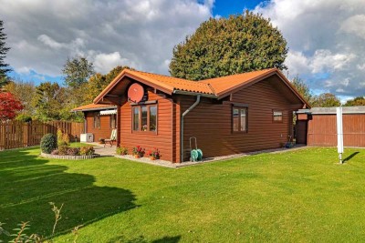 Gemütlicher Blockhaus-Bungalow in Dollerup nahe der Flensburger Außenförde