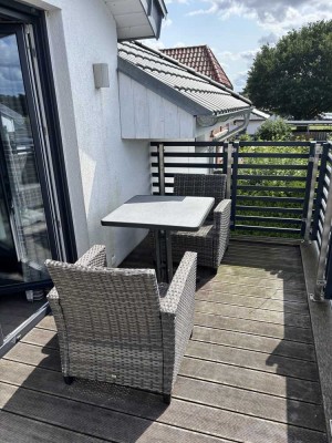 Schöne 2-Zimmer-Terrassenwohnung mit gehobener Innenausstattung mit Balkon und EBK in Rehburg-Loccum