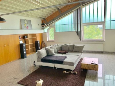 2,5 bis 3 Zimmer Galerie-Loftwohnung in Bad Rappenau, mit Einbauküche, Haustiere erlaubt