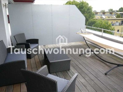 Tauschwohnung: Appartement mit Dachterrasse und Garagenstellplatz