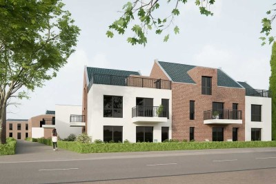 Moderne Neubauwohnung mit Südbalkon, TG-Stellplatz & Einbauküche in zentraler Lage in Lingen