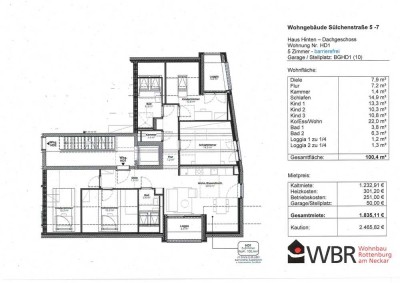 Neubau - Mehrere Wohnungen mit Balkon und Aufzug in Rottenburg