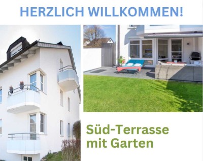 Exklusive 2,5-Zimmer-Wohnung mit großer Südterrasse, EBK & Garagen-Stellplatz (ab 05/25)