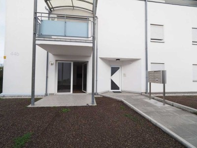 Erdgeschoss: 1-Zimmer-Appartement mit Westterrasse und TG-Stellplatz!