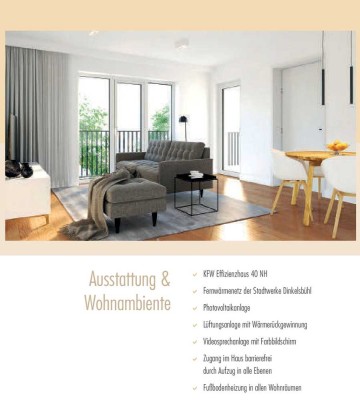 3,5 Zimmer-Wg. mit Balkon im ersten OG -KFW 40 Effizienzhaus, Sonder AVA für Kapitalanleger möglich!