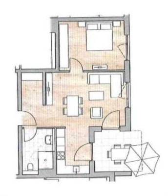 2-Zimmer Erdgeschosswohnung mit Garten und Terrasse in Achern