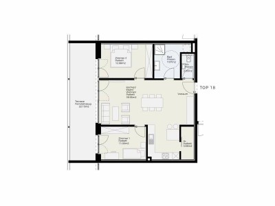 Moderne 3-Zimmer-Wohnung mit großzügiger Terrasse - Bezugsfertig