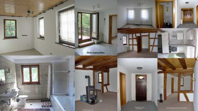 Schöne, sonnige  2.5 Zimmerwohnung  frei mit Balkon zum Garten