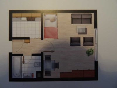 Ruhige 1-Raum-Wohnung in Mannheim