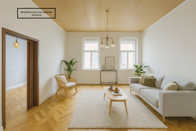++W1++ Für Bastler: 2-Zimmer Altbau-Wohnung (sanierungsbedürftig) mit viel Potenzial!!!