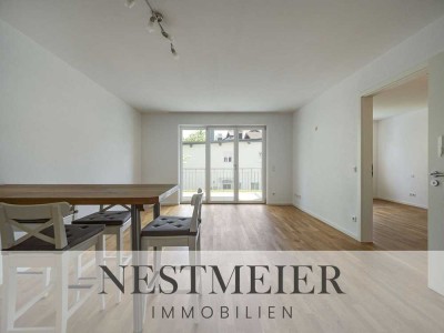 Moderne, zentrale 2-Zimmer-Wohnung mit Süd-Balkon, Aufzug und Einzelgarage