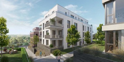 Luxus-Neubau-Wohnung mit Rheinblick