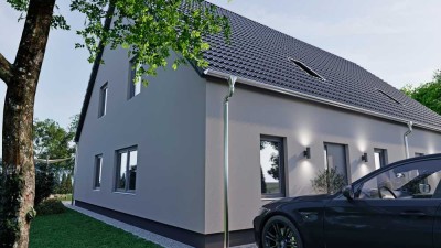 Neubau Doppelhaushälfte, Ideal für die junge Familie, Inkl. Keller, FBH, A+, PV-Anlage, Lüftung