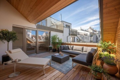 Familiendomizil in zentraler Lage: 3 Zimmer mit beeindruckender XL Innenhofterrasse