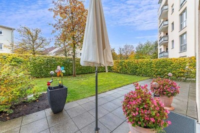 SONNIGE GARTENWOHNUNG MIT ZWEI TERRASSEN-RUHIG MODERN UND PERFEKT GESCHNITTEN!