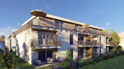 Seniorenwohnen: 2-Zimmerwohnung mit Terrasse und eigenem Gartenanteil