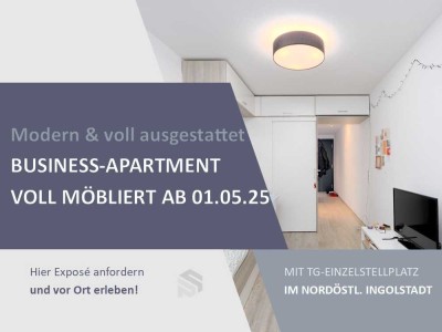 Modern möbliert | TG-Stellplatz | 10 Min. zu AUDI uvm.