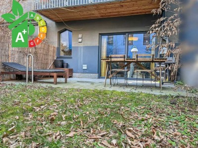Möbliertes Appartment im Niedrigenergiehaus mit Terrasse und Gartennutzung in Berlin-Britz