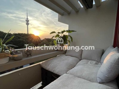 Tauschwohnung: Helle Wohnung mit Blick auf Olympiapark