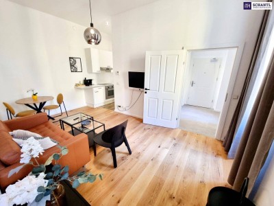 Kleine Wohnung - Großes Business! Ruhige Hoflage + Top sanierter Erstbezug + Voll und geschmackvoll möbliert + Wunderschönes Altbauhaus + Beste Anbindung!