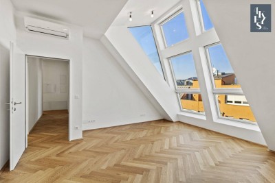 Traumhafte 3-Zimmer-Dachgeschosswohnung mit Panoramaterrasse in Oberdöbling