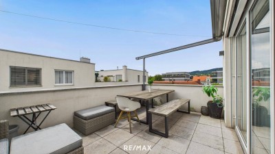 Lichtdurchflutete Dachterrassenwohnung in zentraler Lage von Leonding