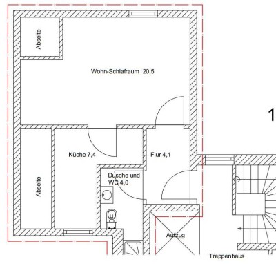 Gepflegte kleine Wohnung in Neuburg an der Donau
