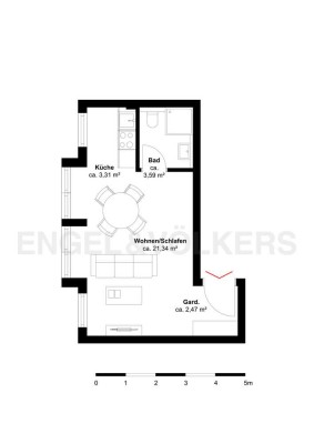 Charmantes 1-Zimmer-Apartment mit Aufzug – gepflegt, barrierefrei, vermietet