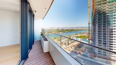 Stilvolle 2-Zimmer-Wohnung mit Balkon im DANUBEFLATS