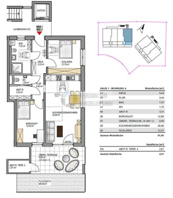 Nachhaltig Wohnen in Mietingen - Energieeffiziente Neubauwohnung KfW 40 + QNG