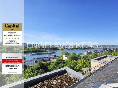 Maisonette-Wohnung mit Rheinblick