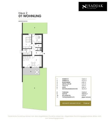 DAS WIESENQUARTIER - Exklusive Wohnung (TOP01 Haus B) im Norden von Graz