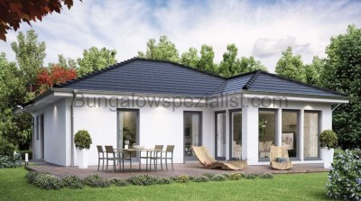 Seniorengerechter Winkelbungalow  90 Qm mit Grunst. in Lahde vom Bungalowspezialisten mit PV- Anlage